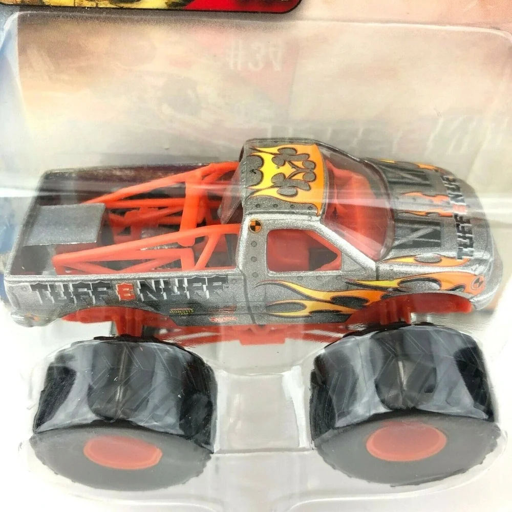 Hot Wheels Monster Jam Truck Tuff e Nuff‎ 4x4 Silver Die Cast 1/64 Scale #34